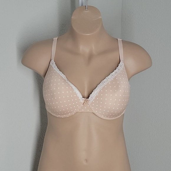 38DD Love Affair Underwired Bra ~ Beige ~ Polka Dot ~ Adjustable Straps - Picture 1 of 5